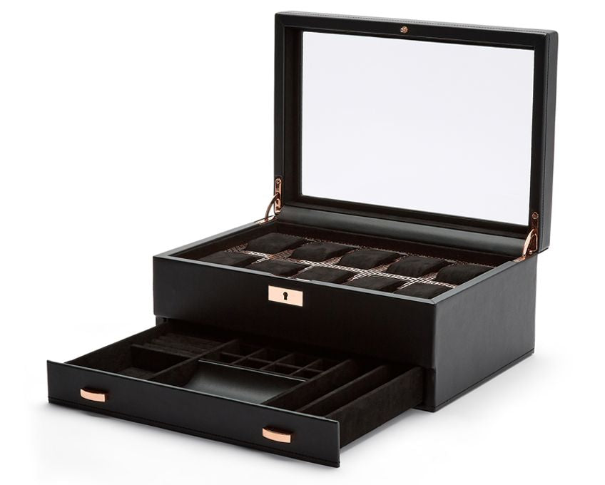 Axis 10 Piece Watch Box With Drawer (Copper) – Wrist NYC