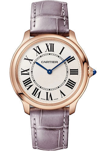 Shop Cartier Ronde Louis Cartier Watch - 36 mm Rose Gold Case